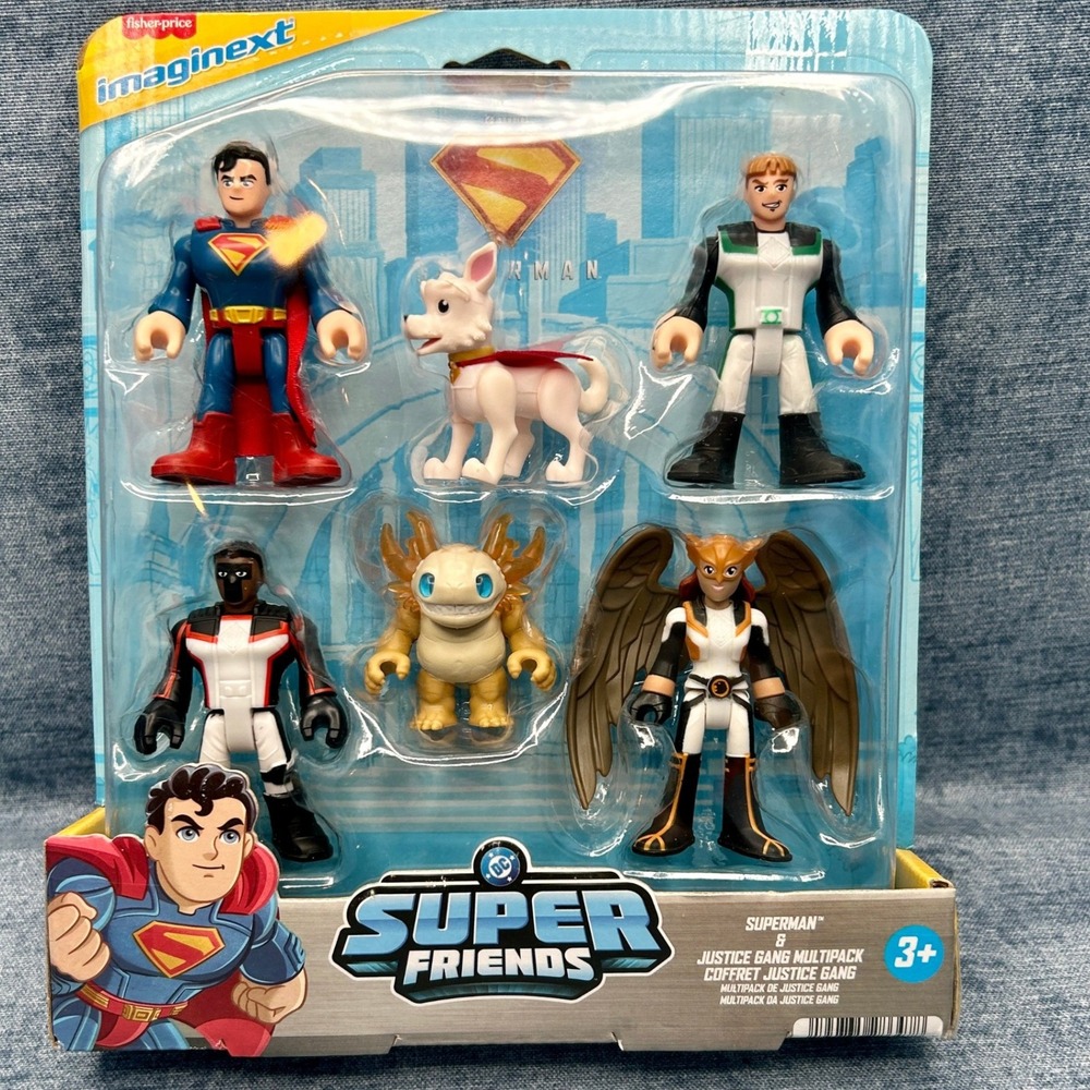 Imaginext DC Super Friends Superman & Justice Gang Multipack JDL09 New